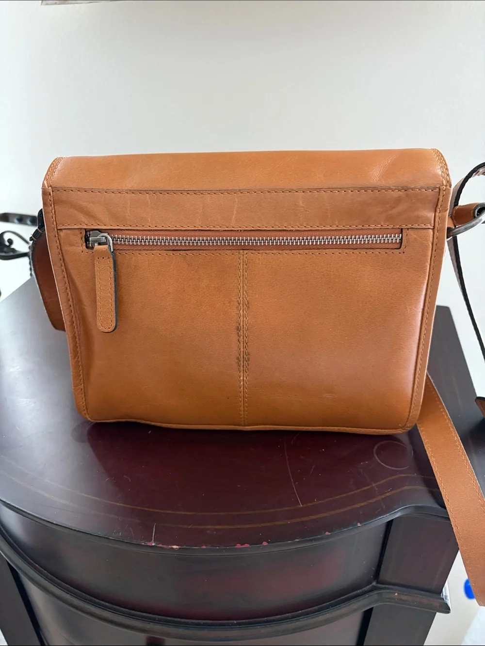 Tan Leather Crossbody Bag